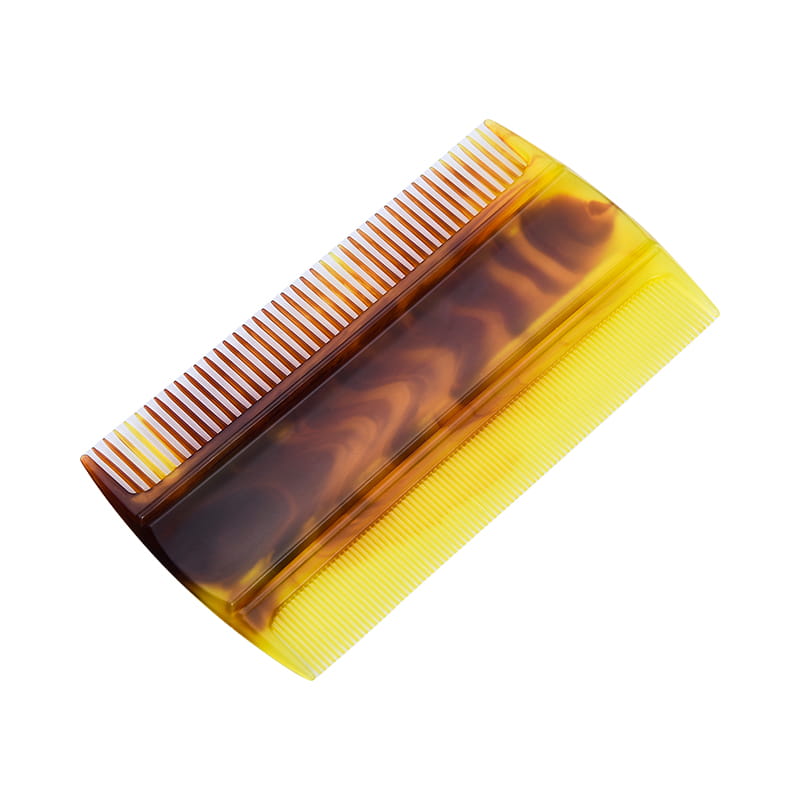 All plastic small moustache hair lice comb