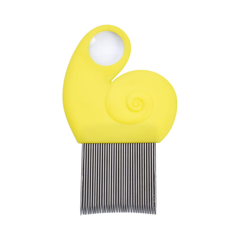 Snail fine-toothed anti-slip magnifying glass lice comb