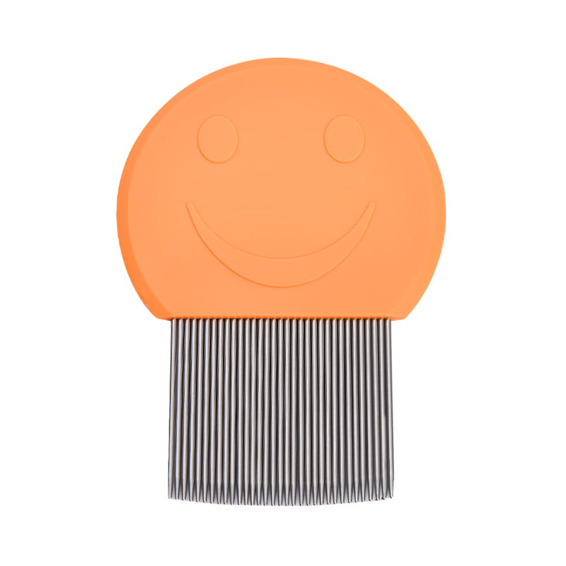 Smiley face comb with large handle